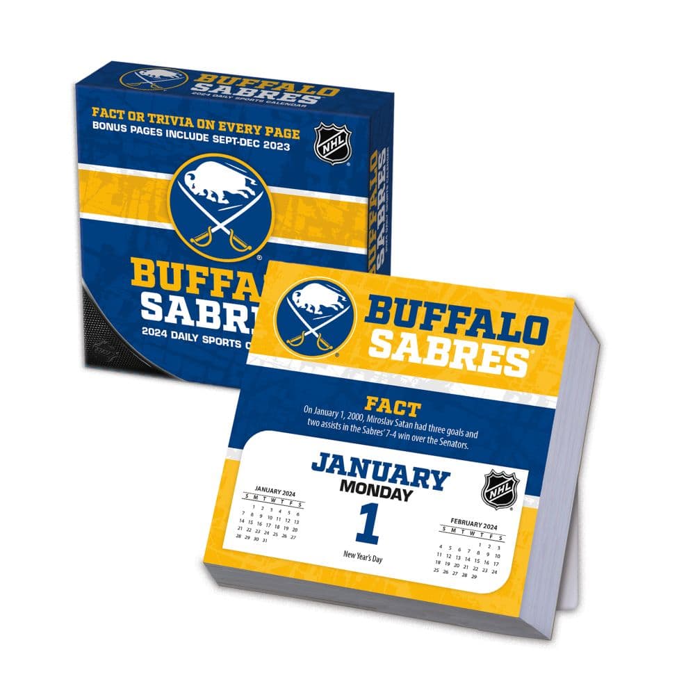 Buffalo Sabres 2024 Desk Calendar Main Product Image width=&quot;1000&quot; height=&quot;1000&quot;