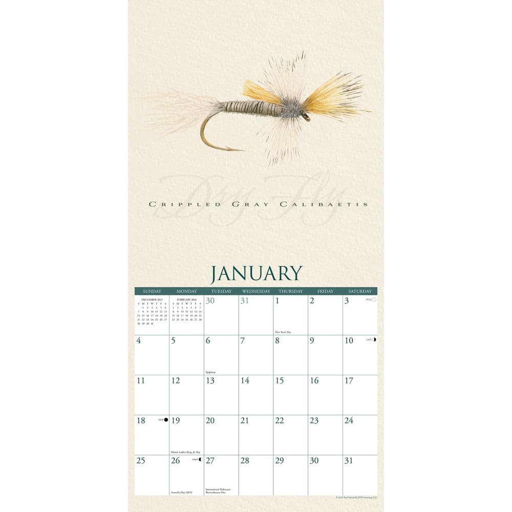 Art of the Fly 2026 Wall Calendar Second Alternate Image