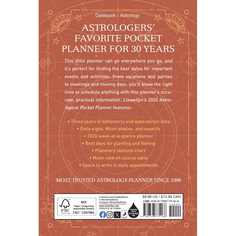 Astrological 2026 Pocket Planner First Alternate Image