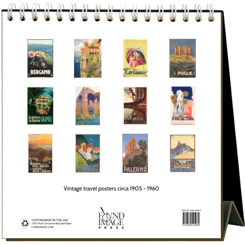 Italy Nostalgic 2026 Easel Desk Calendar First Alternate Image