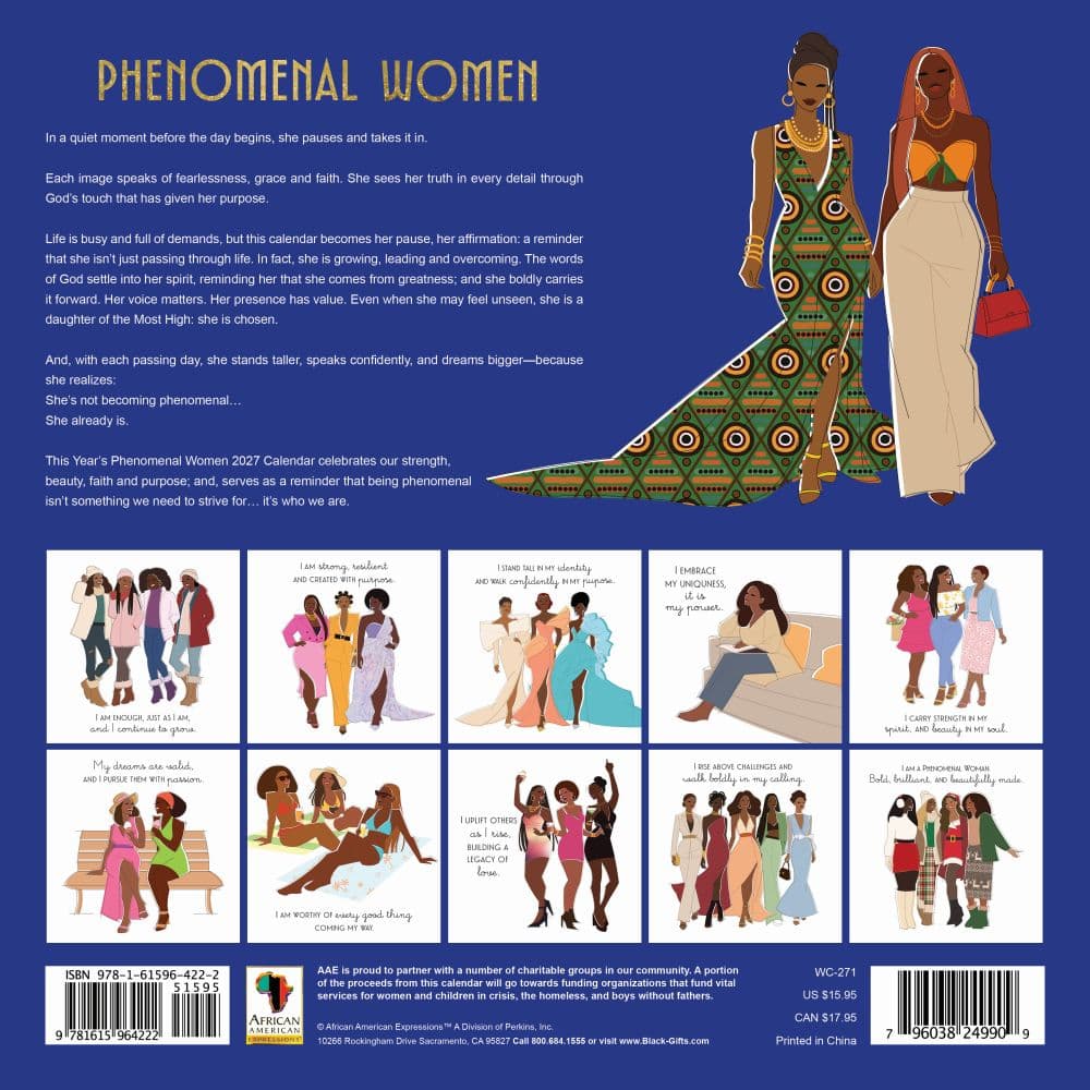 Phenomenal Women 2027 Wall Calendar First Alternate Image