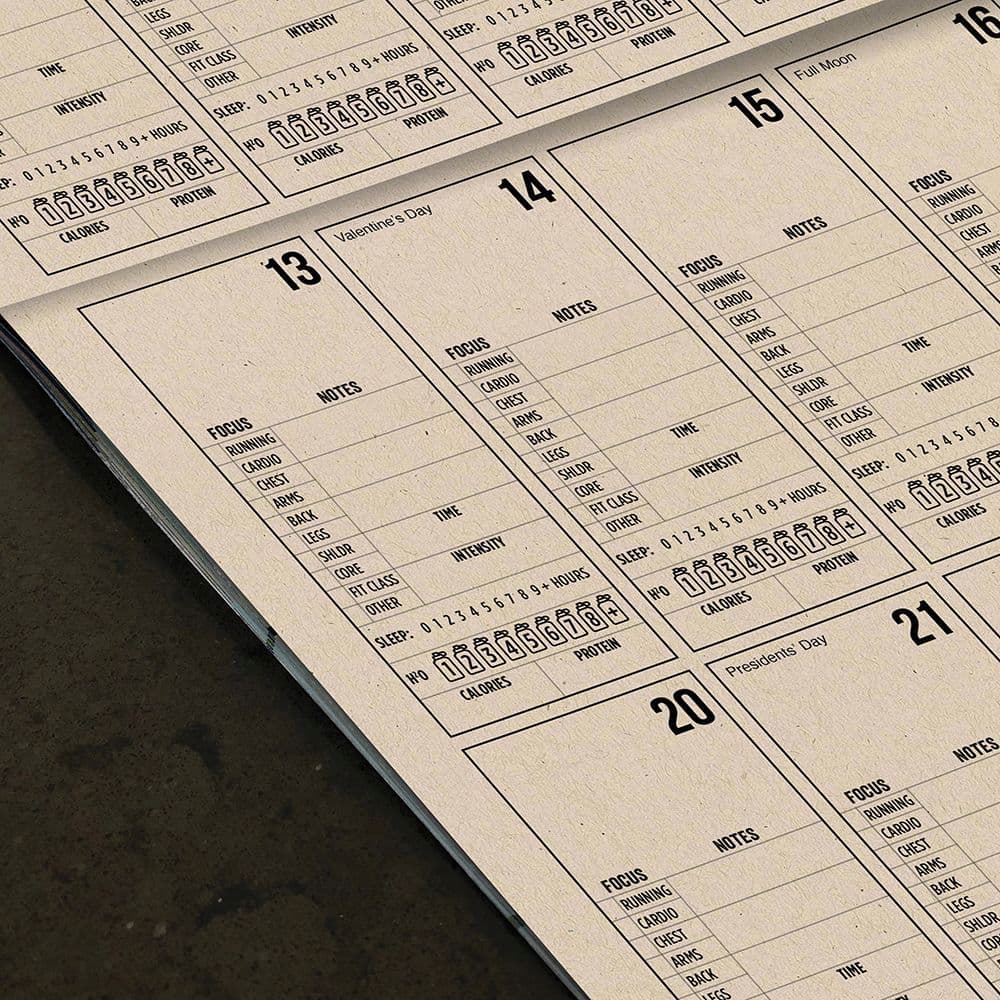 Mmsd Calendar 2022 Health And Wellness Fitness Tracker 2022 Wall Calendar - Calendars.com