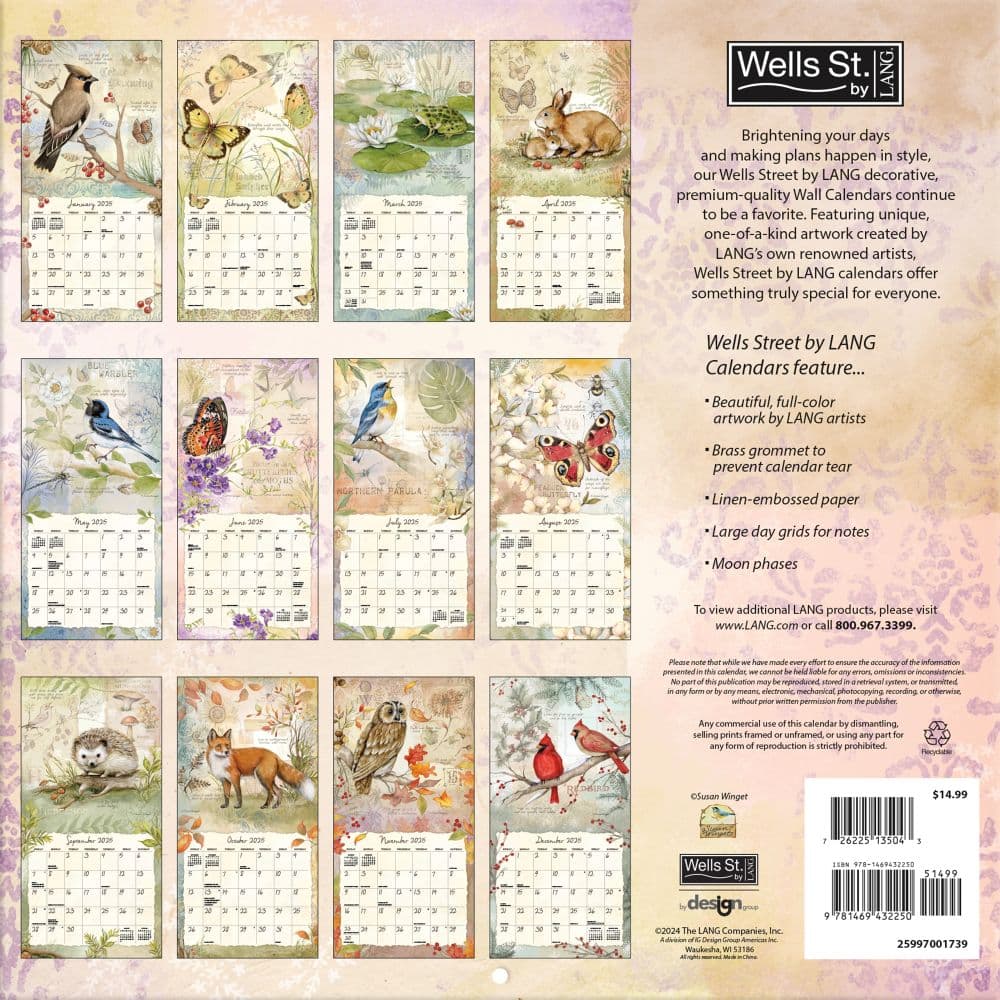 Sketchbook by Susan Winget 2025 Wall Calendar First Alternate Image width="1000" height="1000"