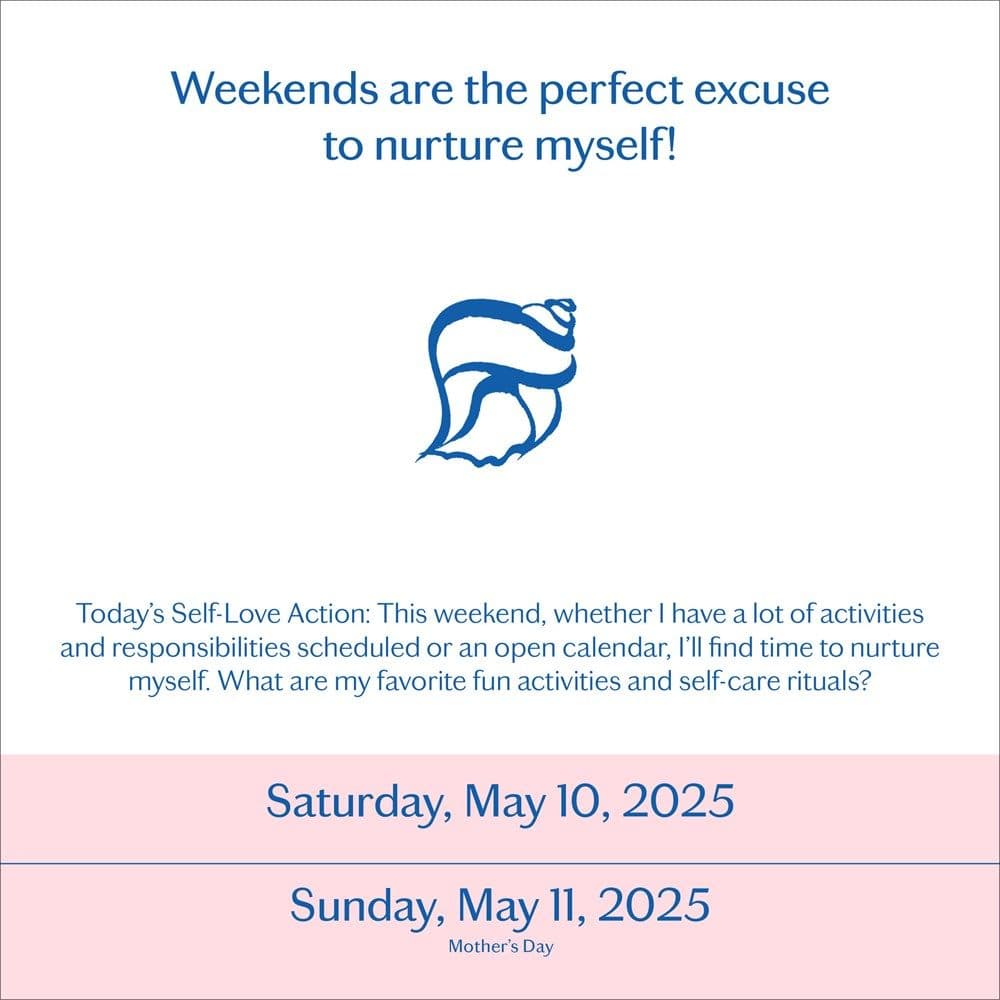 Year of Self Love 2025 Desk Calendar Second Alternate Image width="1000" height="1000"