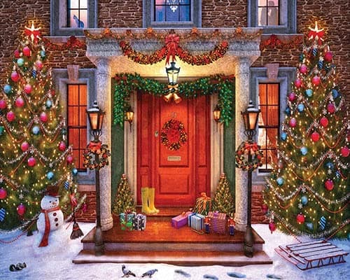White Mountain Puzzles Christmas Lights 1000 Piece Puzzle