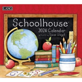 Susan Winget Schoolhouse 2024 Wall Calendar
