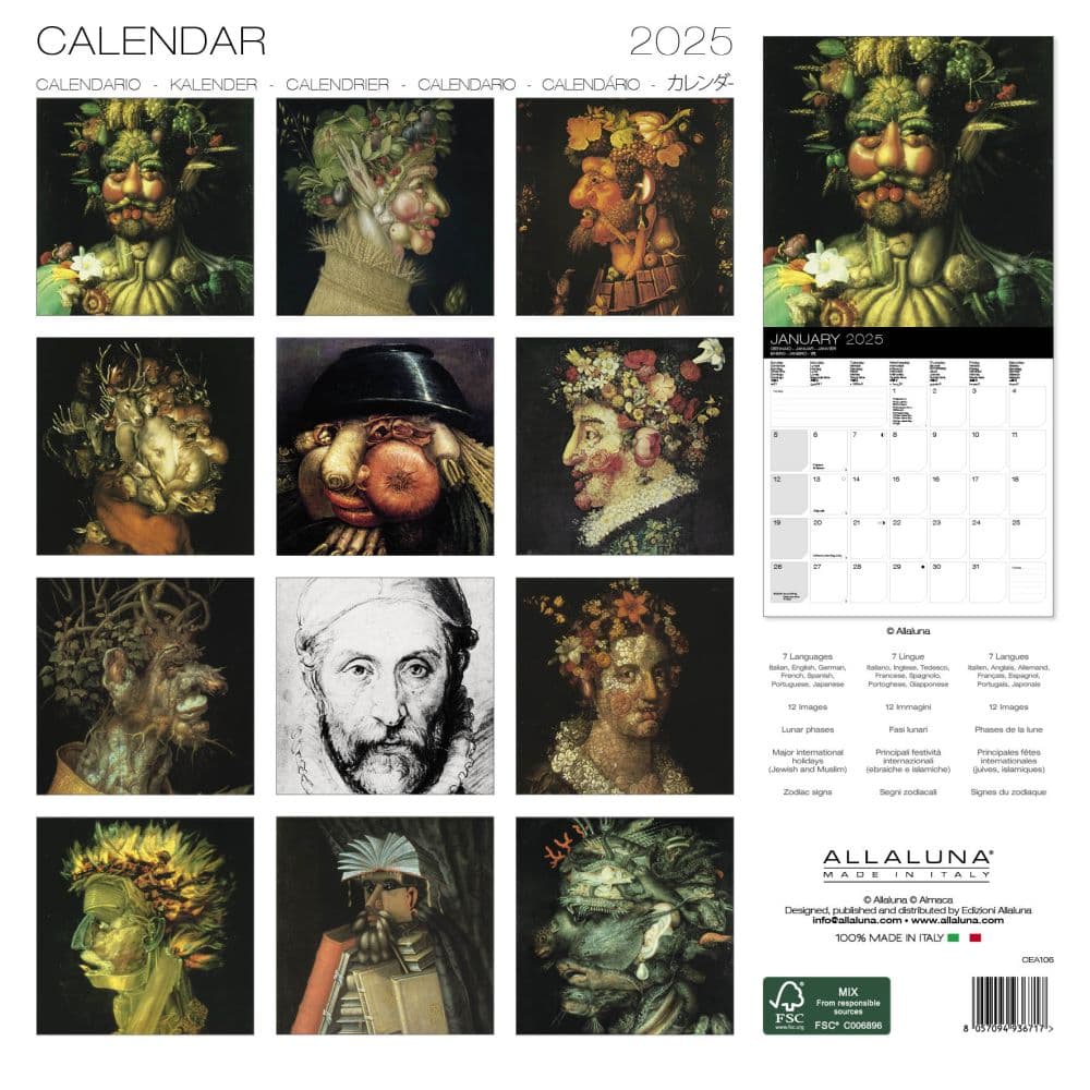 Arcimboldo 2025 Wall Calendar First Alternate Image width=&quot;1000&quot; height=&quot;1000&quot;