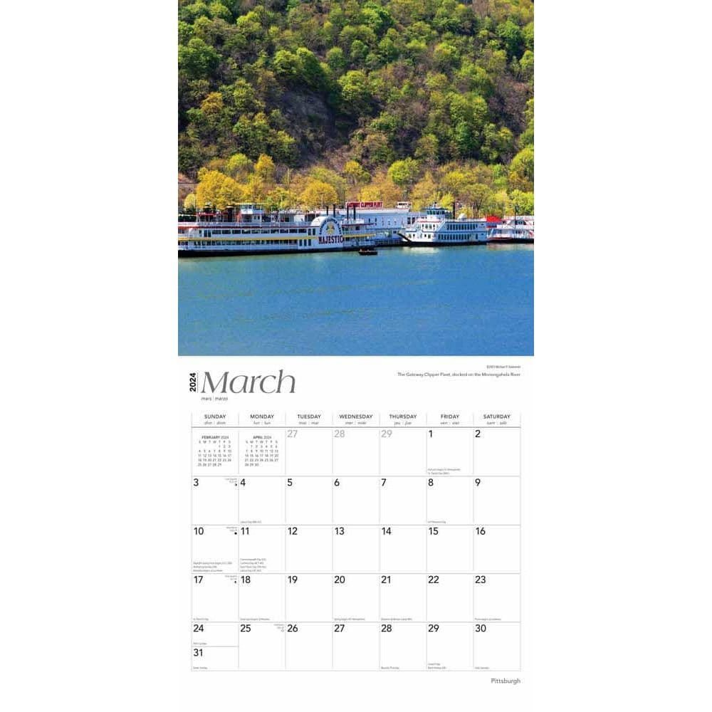 Pittsburgh 2024 Wall Calendar Calendars com