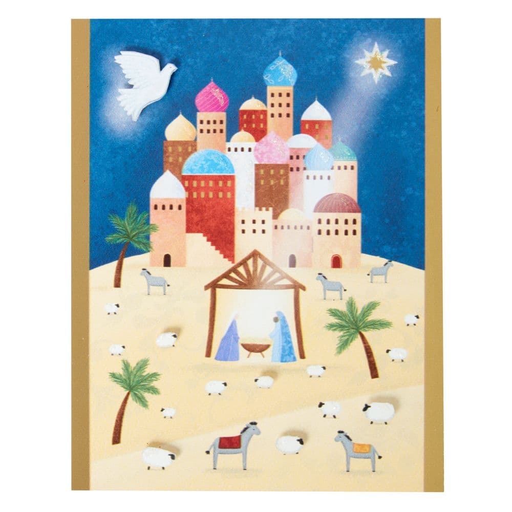 Colorful Nativity Scene 10 Count Boxed Christmas Cards First Alternate Image width=&quot;1000&quot; height=&quot;1000&quot;