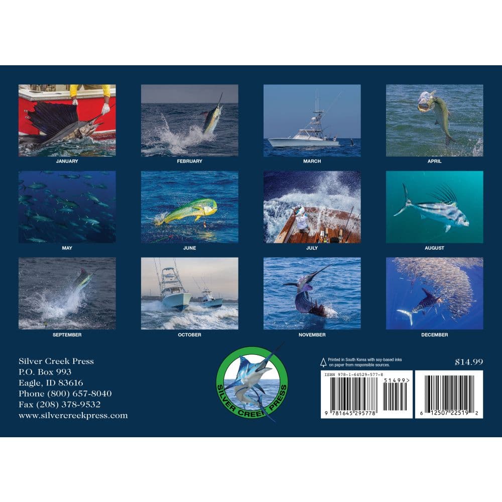 Saltwater Sportsmen and Trophy Game 2025 Wall Calendar Alt1