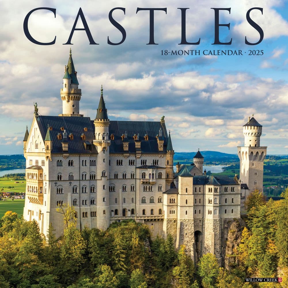 Castles 2025 Wall Calendar