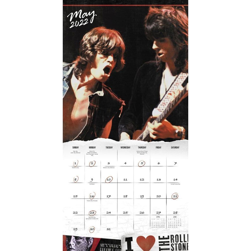 Rolling Stones 2022 Wall Calendar - Calendars.com