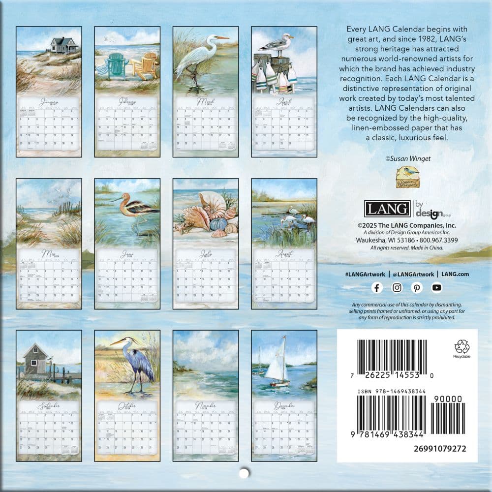 Coastal Shores 2026 Mini Wall Calendar_ALT3