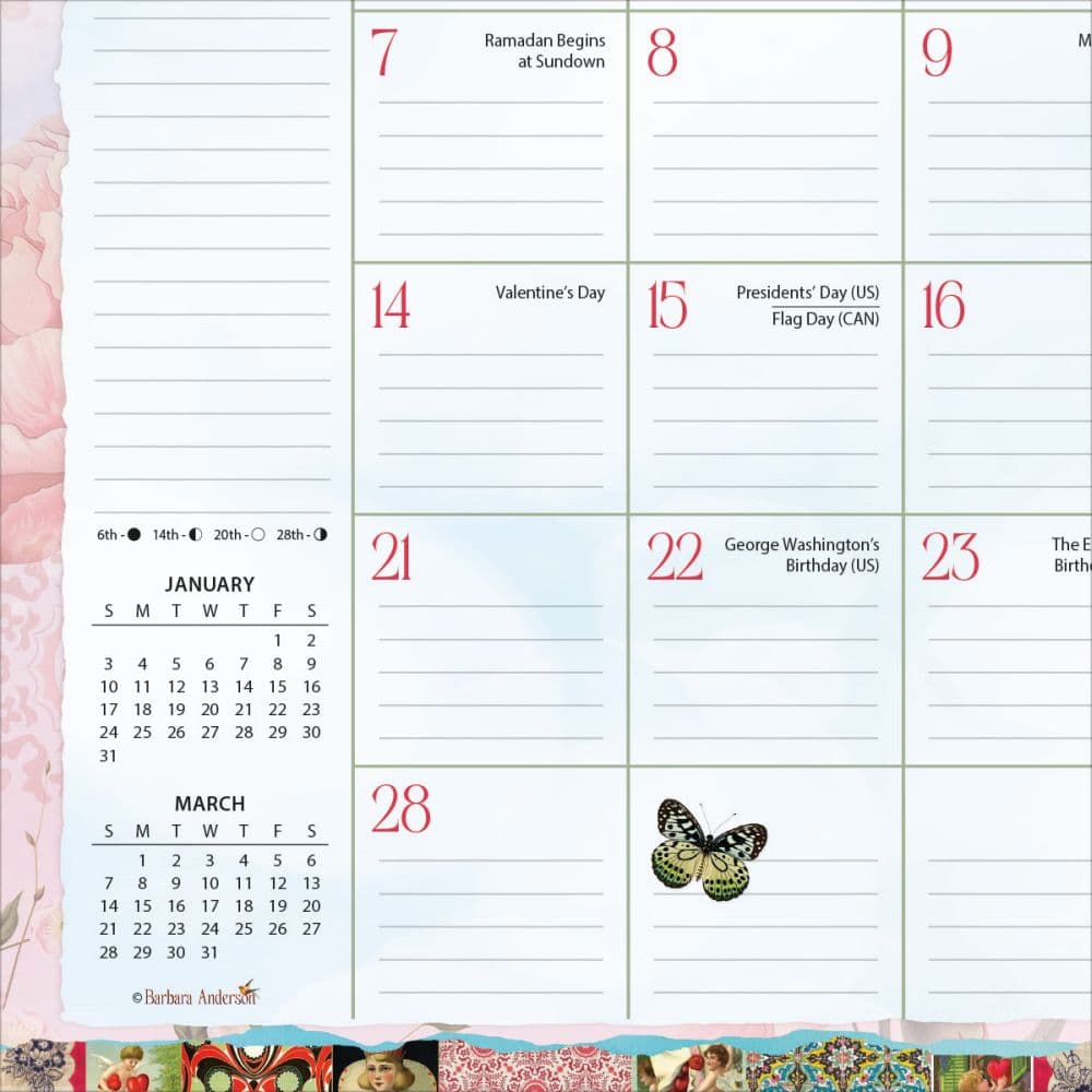 Garden Botanicals 2027 Desk Pad by Barbara Anderson Second Alternate Image