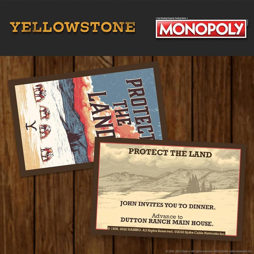 Monopoly Yellowstone chance cards