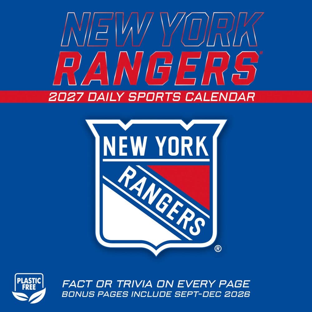 NHL New York Rangers 2027 Desk Calendar First Alternate Image