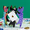 image Cats with Party Hats Blank Card Eighth Alternate Image width=&quot;1000&quot; height=&quot;1000&quot;