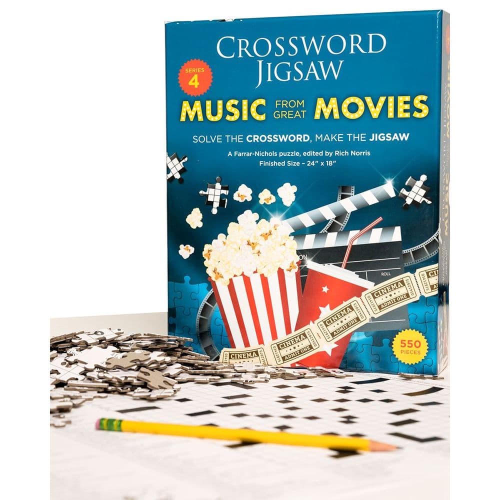Crossword Music From Movies 550 Piece Puzzle Second Alternate Image width=&quot;1000&quot; height=&quot;1000&quot;
