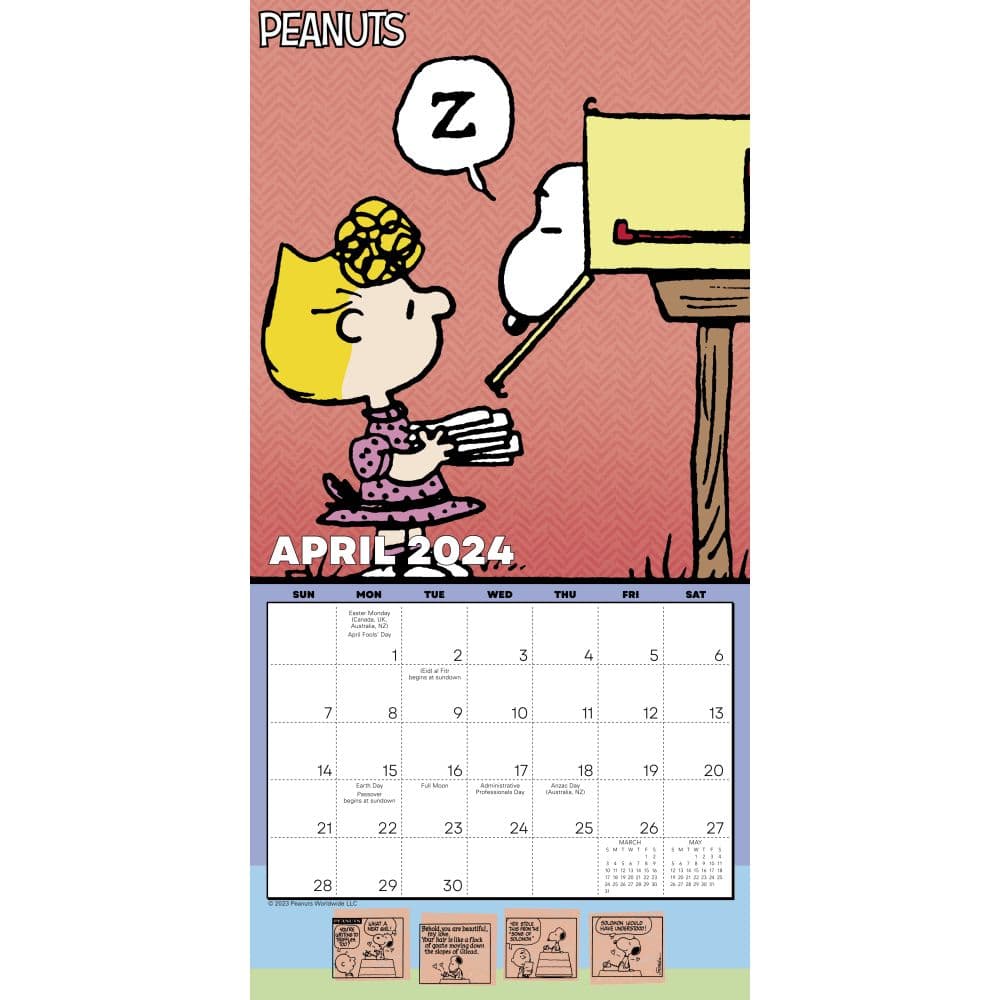 Peanuts 2024 Mini Wall Calendar - Calendars.com