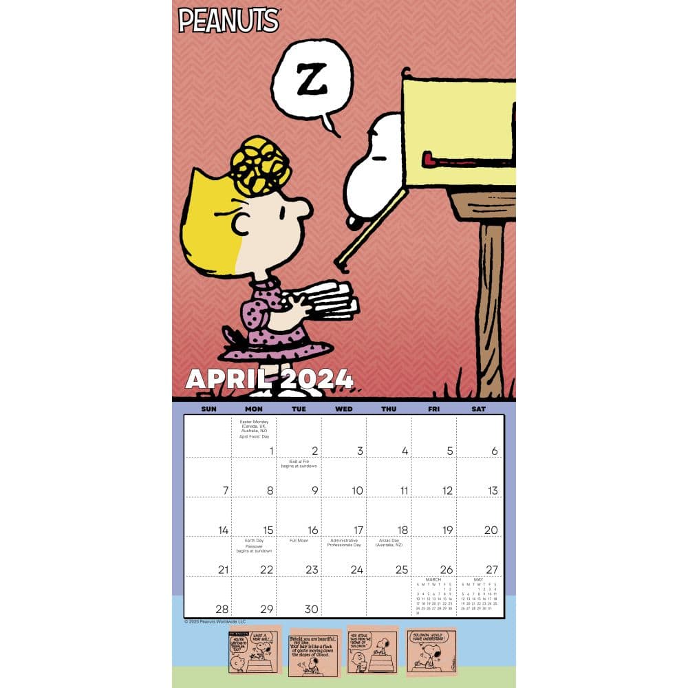 Peanuts 2024 Mini Wall Calendar