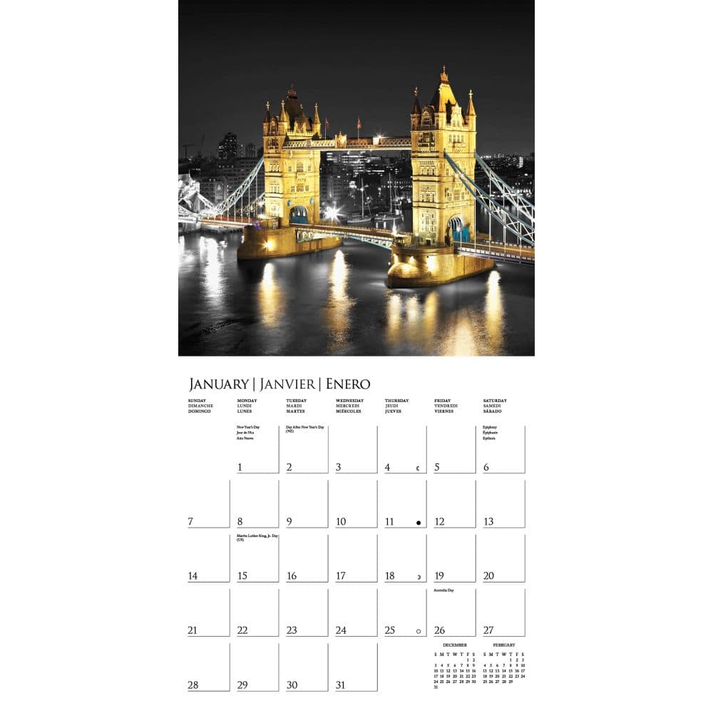 London Glitz 2024 Wall Calendar Second Alternate Image width=&quot;1000&quot; height=&quot;1000&quot;