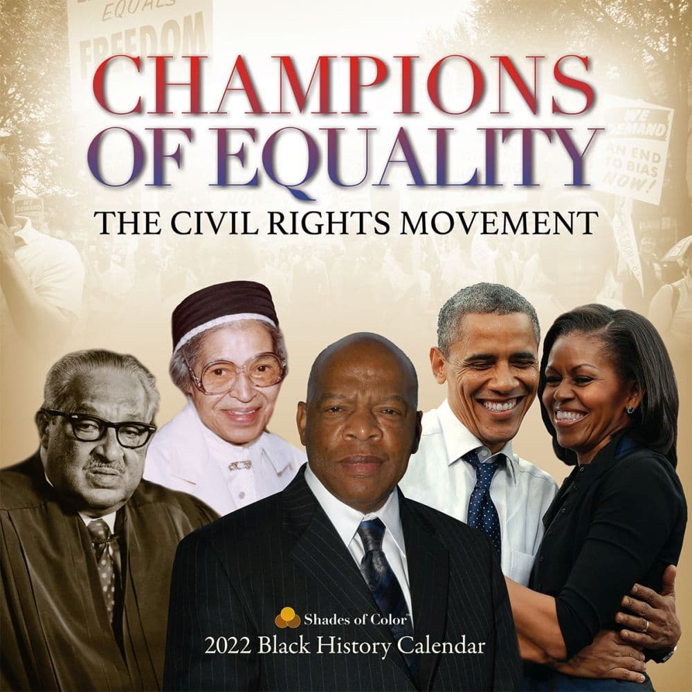 Black History Champion of Equality 2022 Wall Calendar