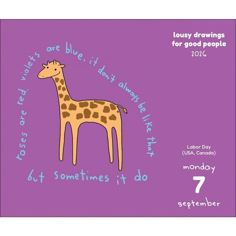 Lousy Drawings for Good People 2026 Desk Calendar Third Alternate Image