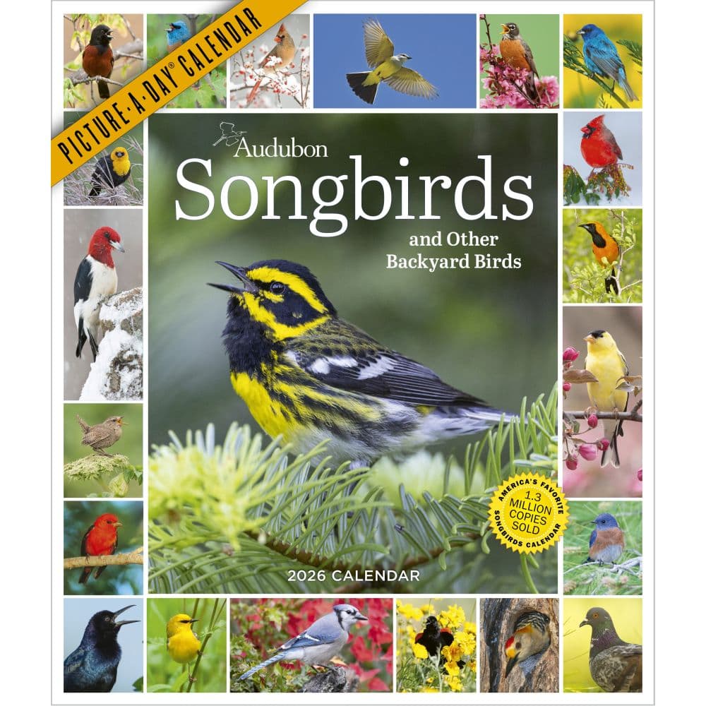 Audubon 365 Songbirds 2026 Wall Calendar Main Image