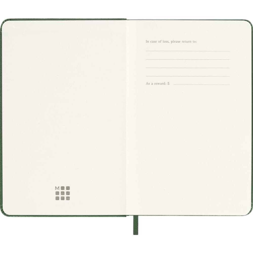 Moleskine Myrtle Green Pocket Hard Cover 2027 Weekly Planner Second Alternate Image