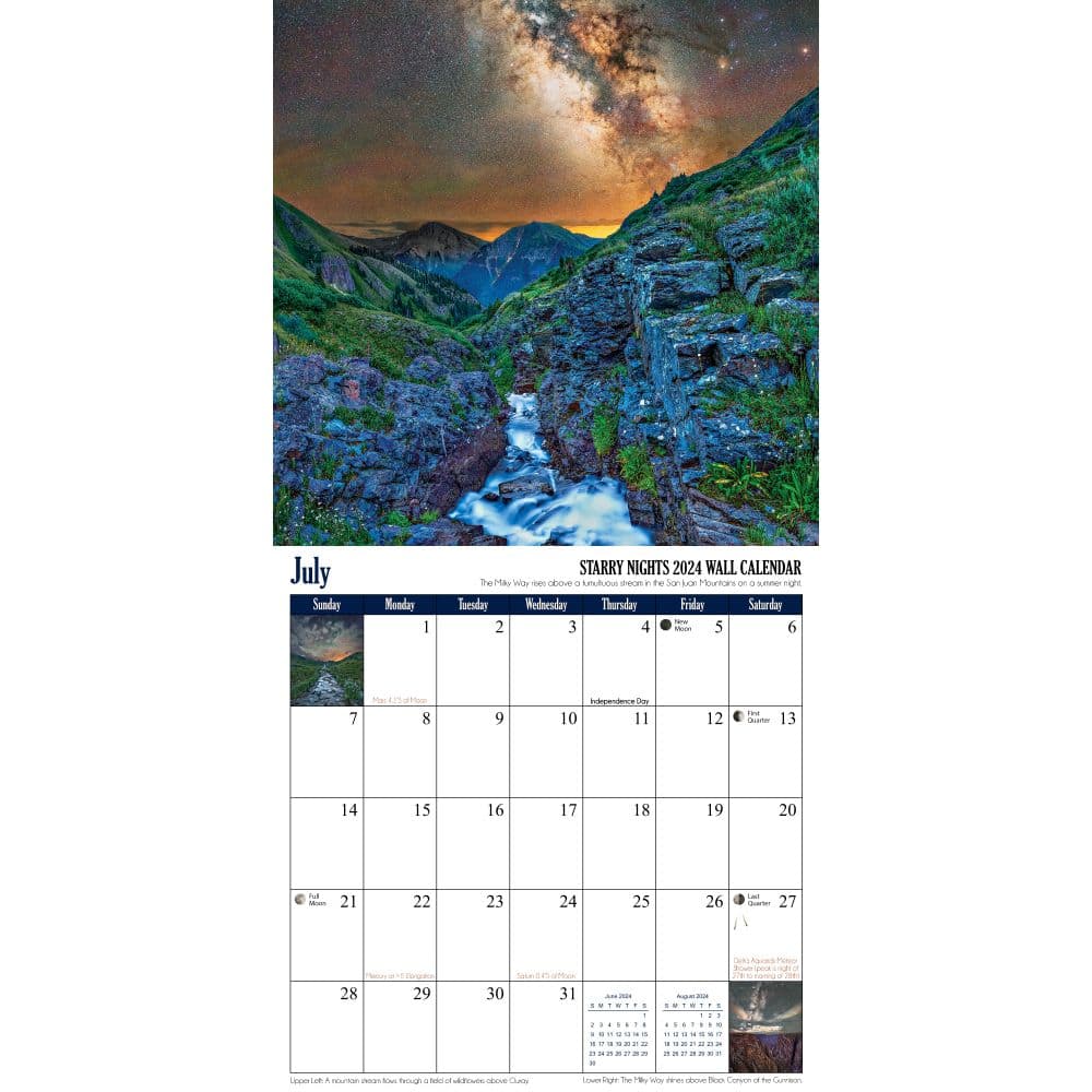 Starry Nights Astronomy 2024 Wall Calendar