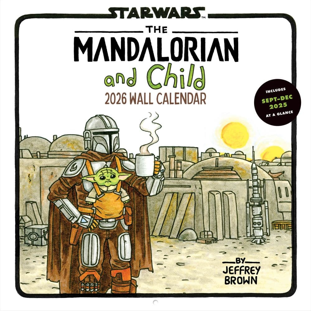 Mandalorian &amp; Child 2026 Wall Calendar Main Product Image