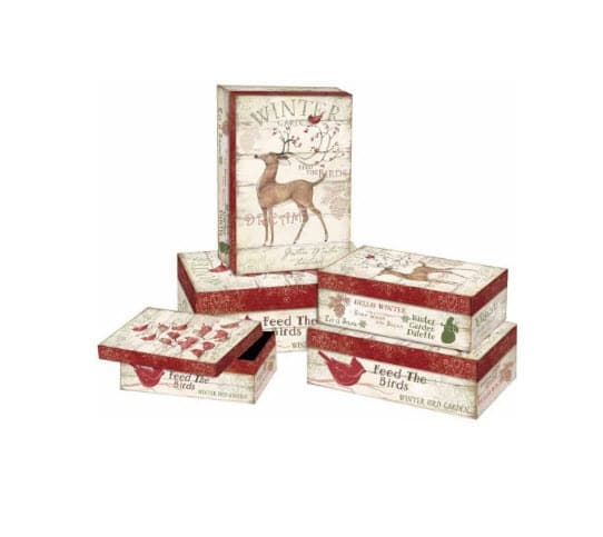 Winter Pallet Decorative Boxes by Susan Winget