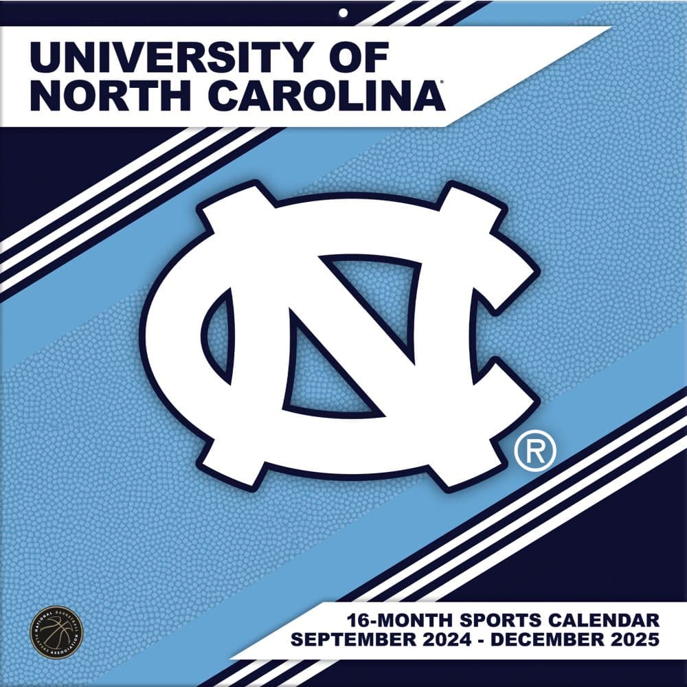 COL Univeristy of North Carolina Tar Heels 2025 Wall Calendar Main Image