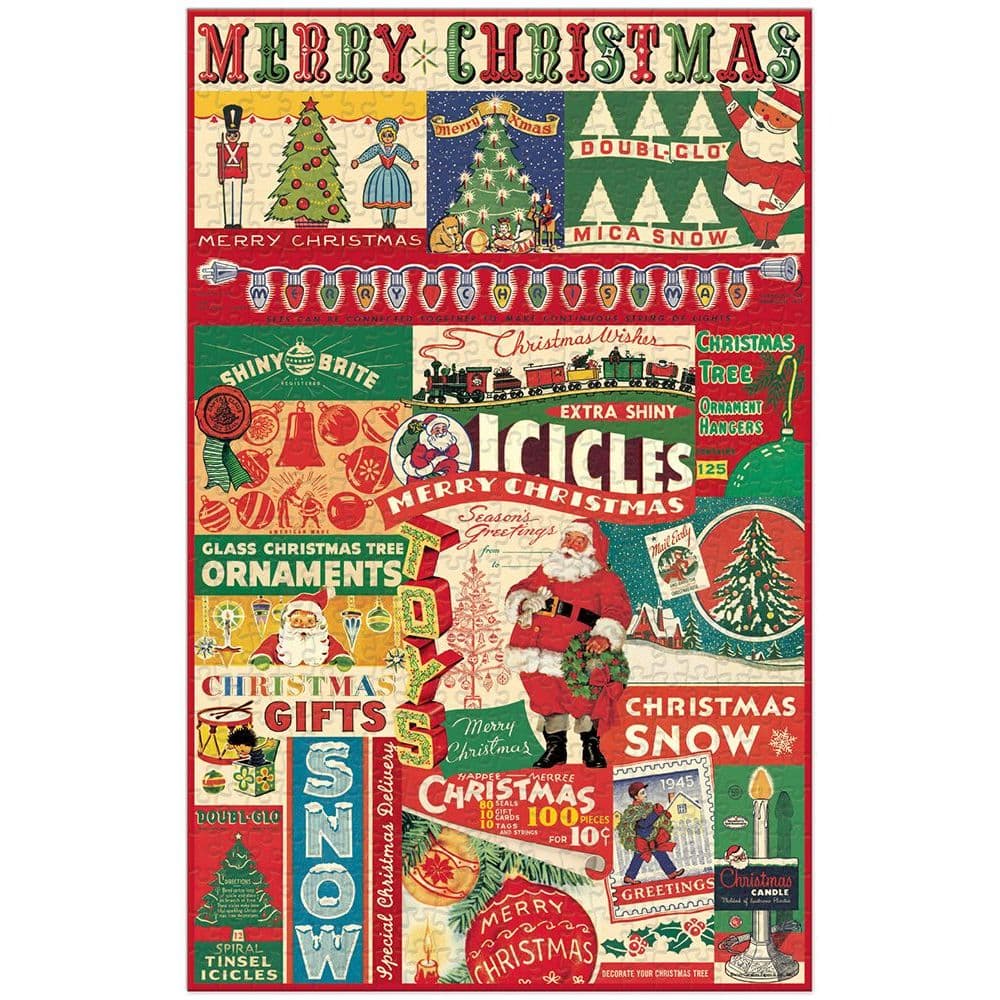 Vintage Christmas 500 Pc Puzzle Alternate Image 1