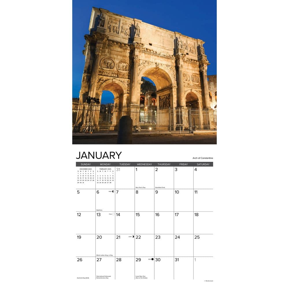 Rome 2025 Wall Calendar Second Alternate Image width=&quot;1000&quot; height=&quot;1000&quot;