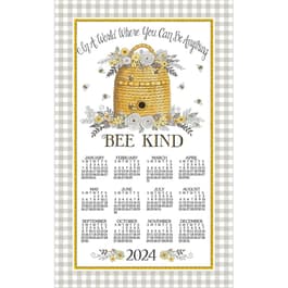 Bee Kind Tea 2024 Calendar Towel