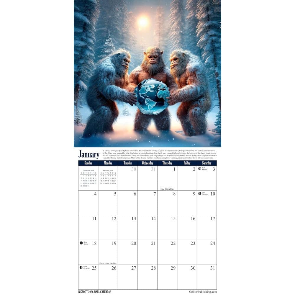 Bigfoot 2026 Wall Calendar 
Second Alternate Image