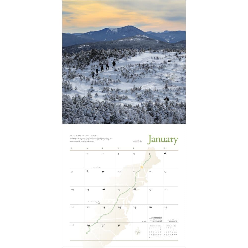 Appalachian Trail 2024 Wall Calendar