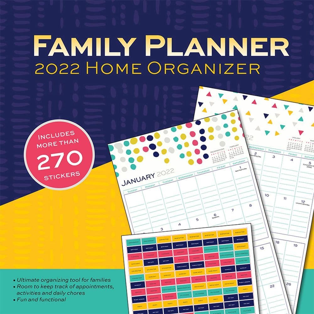 Perfect for Planning Your Home or Office Dec 2022 Weekly & Monthly Academic Planner Check Boxes as to-do List Jan 2022 Twin Wire Binding 2022 Planner 8 x 10
