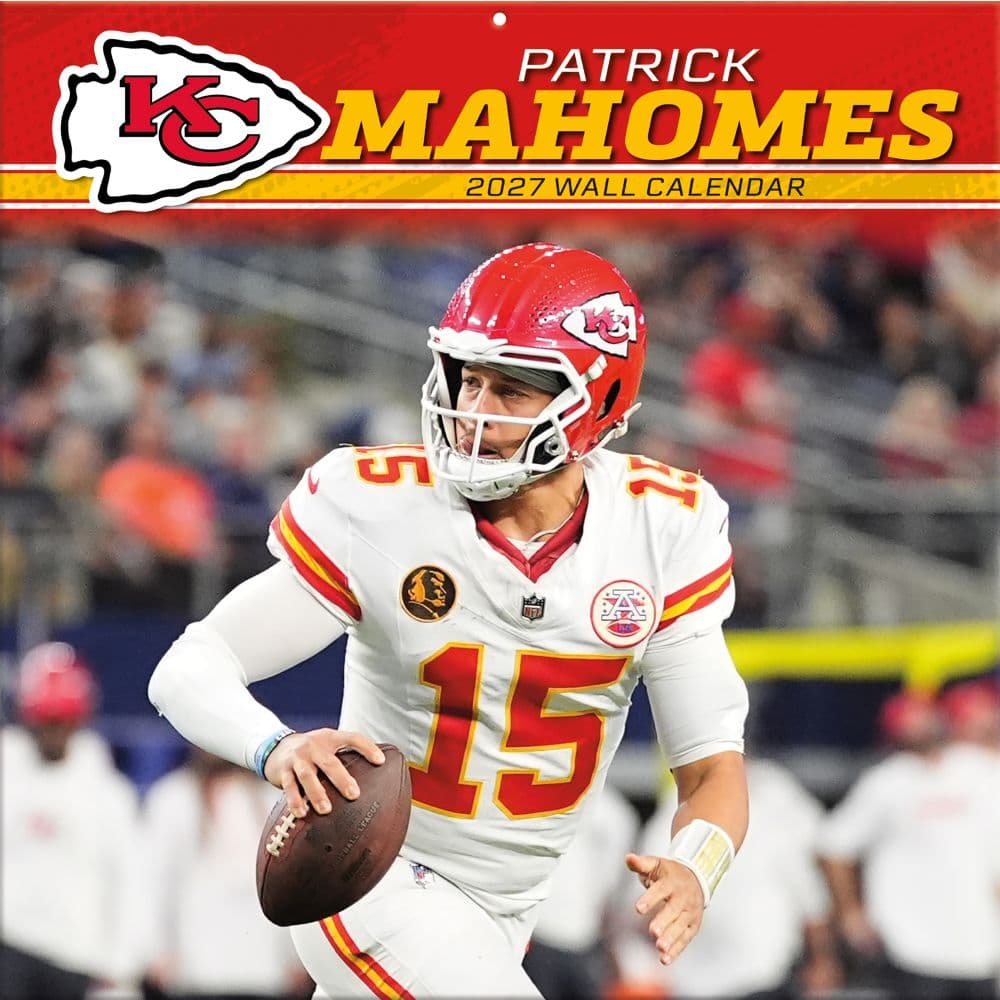 image NFL Kansas City Chiefs Patrick Mahomes 2027 Wall Calendar Main Product Image