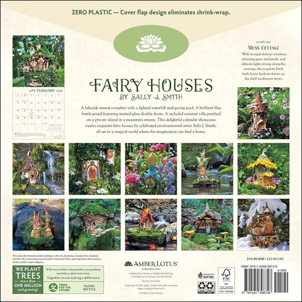 Fairy Houses 2026 Wall Calendar First Alternate Image