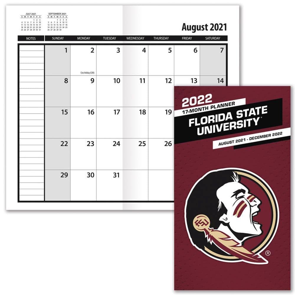Florida State Seminoles 2022 17-Month Pocket Planner