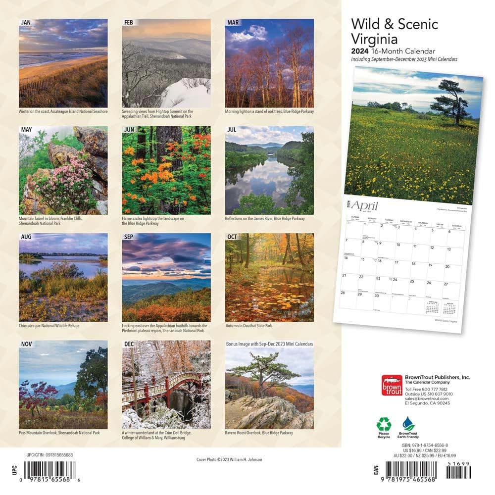 Virginia Wild and Scenic 2024 Wall Calendar First Alternate  Image width=&quot;1000&quot; height=&quot;1000&quot;