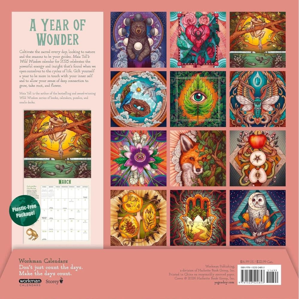 Wild Wisdom 2025 Wall Calendar First Alternate Image