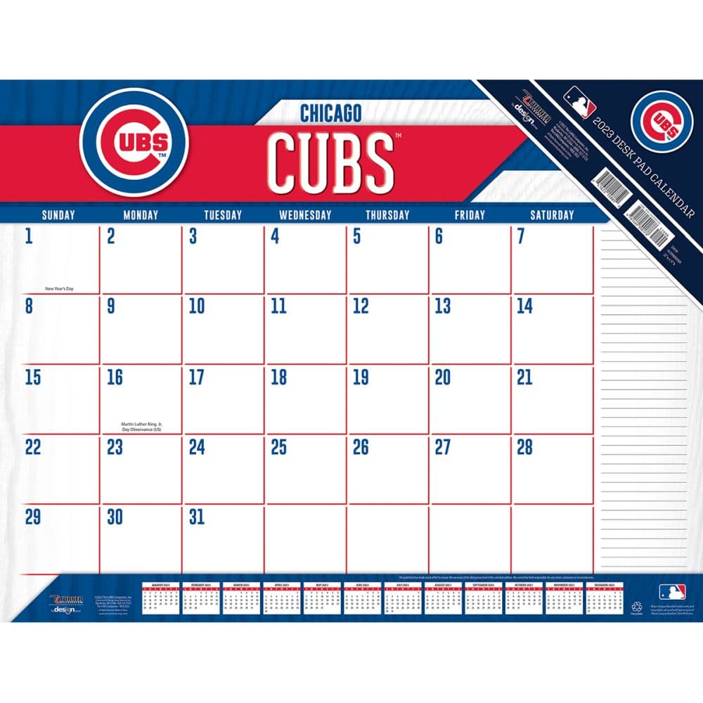 Turner Sports MLB Chicago Cubs 2023 Desk Pad