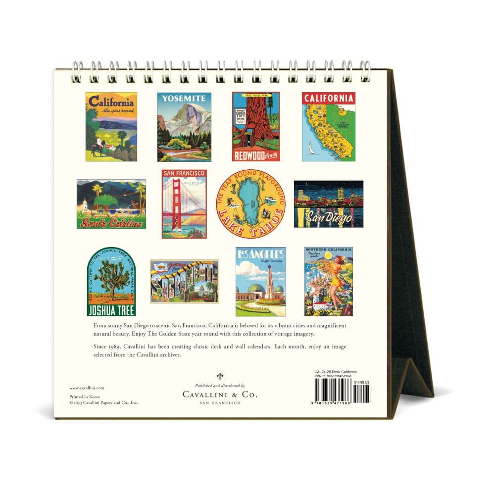 California 2024 Easel Desk Calendar First Alternate Image width=&quot;1000&quot; height=&quot;1000&quot;