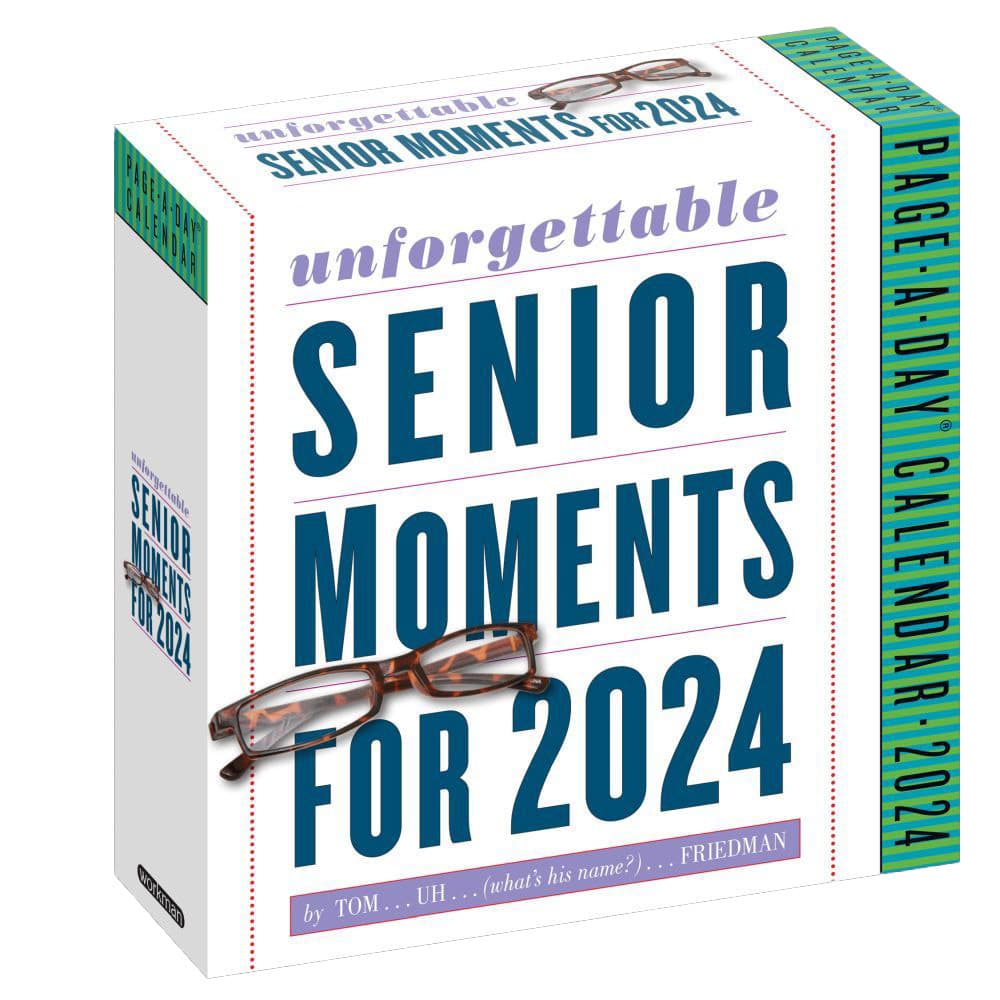 Unforgettable Senior Moments 2024 Desk Calendar Main Product Image width=&quot;1000&quot; height=&quot;1000&quot;