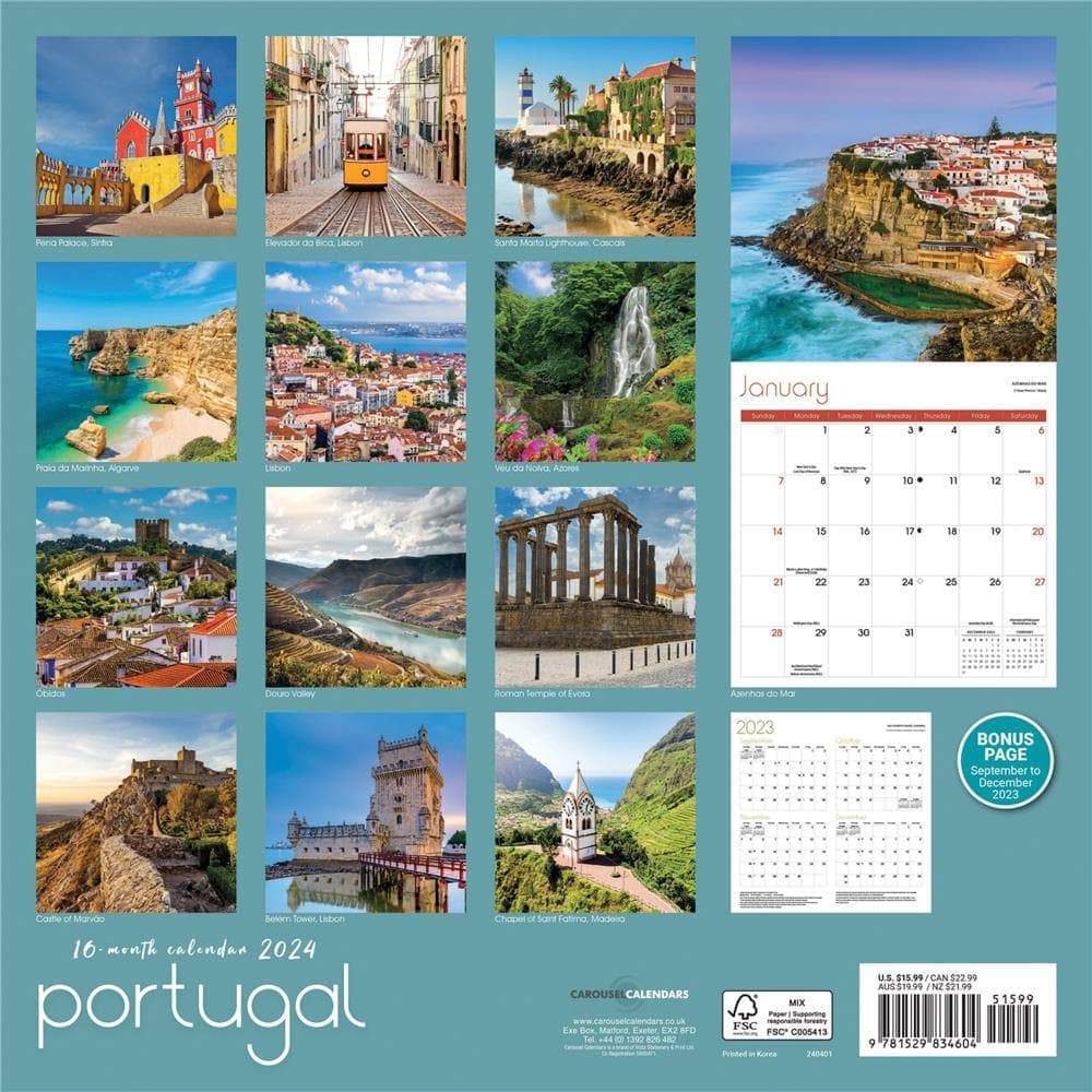Portugal 2024 Wall Calendar First Alternate Image width=&quot;1000&quot; height=&quot;1000&quot;