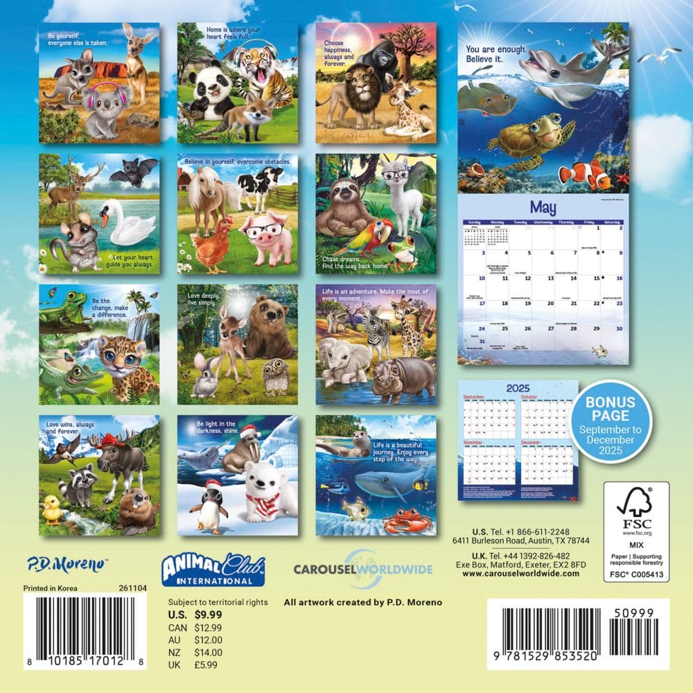 Animal Antics 2026 Mini Wall Calendar First Alternate Image
