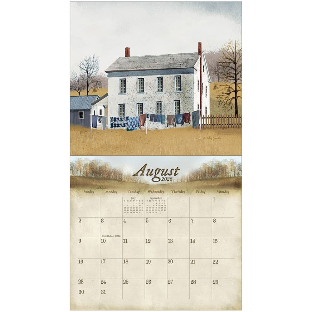 Road Home by Billy Jacobs 2026 Mini Wall Calendar Second Alternate Image